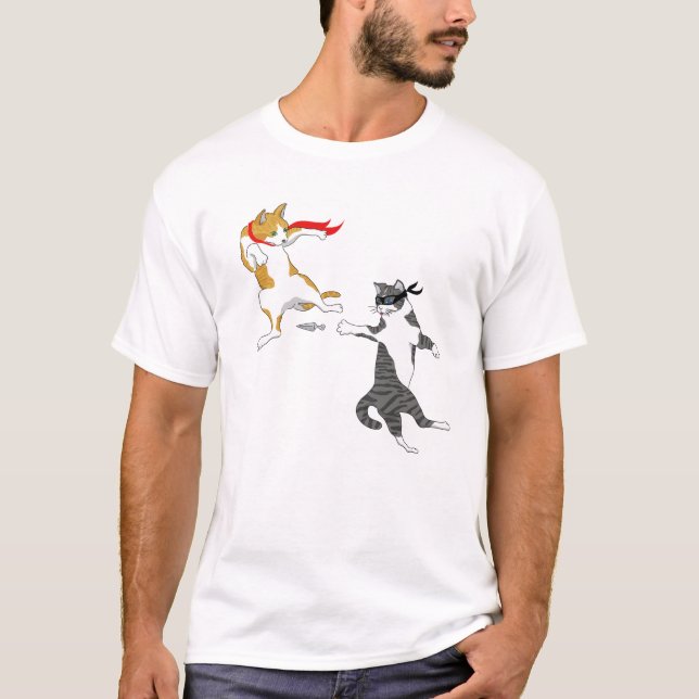 Camiseta Luta de gatos (Frente)