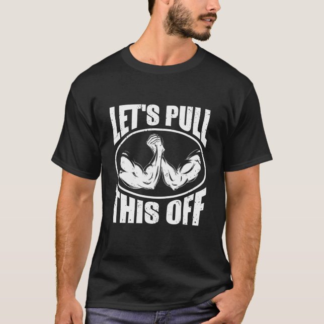 Camiseta Luta de Mão e Braço do Armário (Frente)