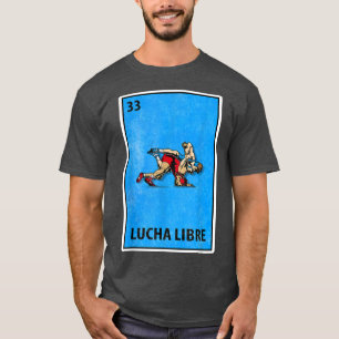 Camiseta Luta de Paródia da Loteria Média Lucha Libre 