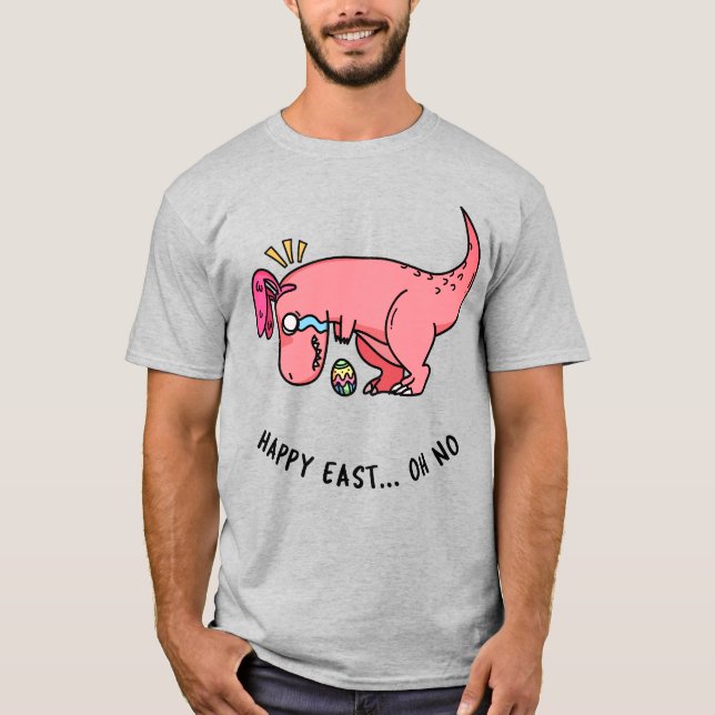 Camiseta Luta de Páscoa do T-Rex (Frente)