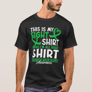 Camiseta Luta de Sensibilização I TBI Lesão cerebral Traumá