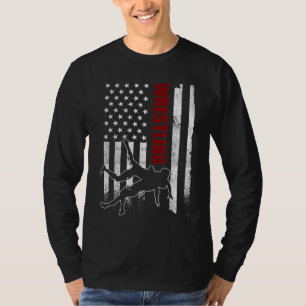 Camiseta Luta de Sinalizador da Roupa americana da Luta ret