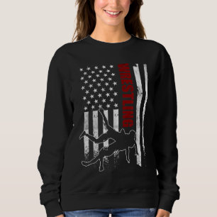Camiseta Luta de Sinalizador da Roupa americana da Luta ret