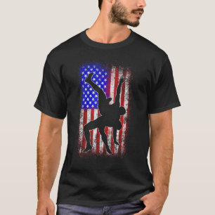 Camiseta Luta de Sinalizador dos Estados Unidos T Shirt Ame