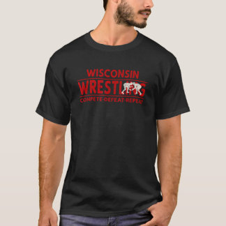Camiseta Luta de Wisconsin Compete Derrota Repita