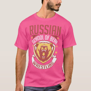 Camiseta Luta do Urso Russo Retro Luz Martia Misturada