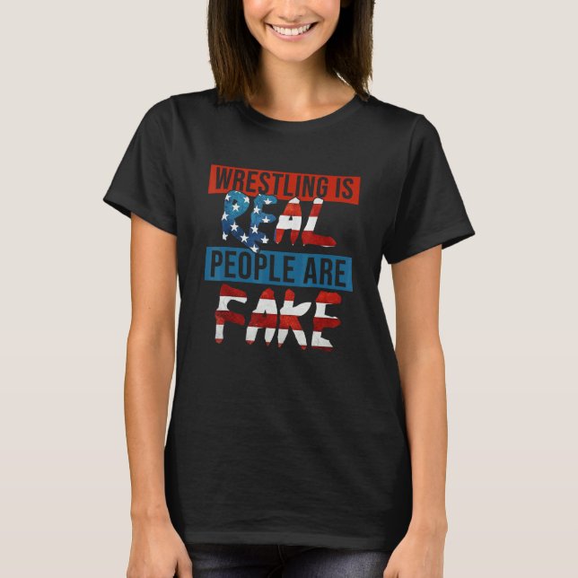 Camiseta Luta É Falso O Pessoas Real (Frente)