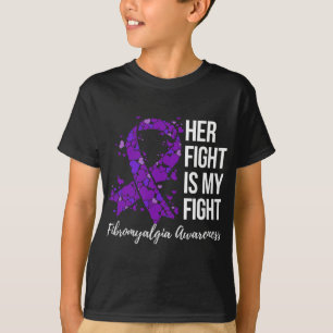 Camiseta Luta É Minha Luta Contra A Fibromialgia Sensibiliz