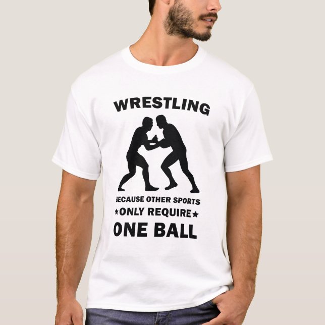 Camiseta Luta Engraçada do Wrestler (Frente)