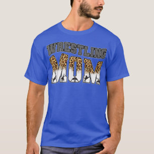 Camiseta Luta Engraçada Mamãe Esportiva Jogada Sobre Leopar