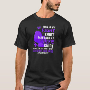 Camiseta Luta Eu Curto Cjd Creutzfeldt Doença de Jakob Awar