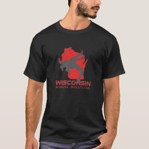 Camiseta Luta Feminina de Wisconsin Garota de Luta no Ensin