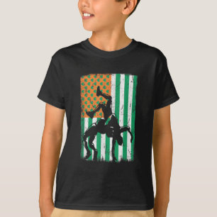 Camiseta Luta irlandês EUA - Dia de São Patrício de bandeir
