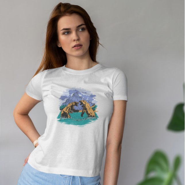 Camiseta Luta legal contra o urso (Criador carregado)