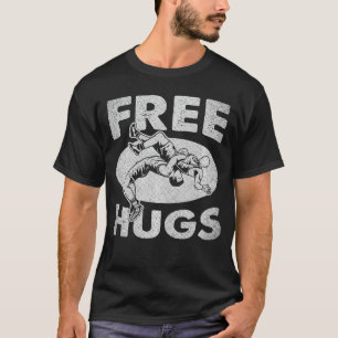 Camiseta Luta Livre Abraços Engraçados Garota de Luta
