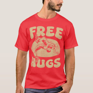 Camiseta Luta Livre Abraços Engraçados Luta Livre Lutador L