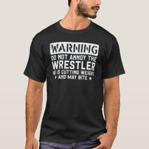 Camiseta Luta Livre Lutar Alerta Não Incomode O Lutar