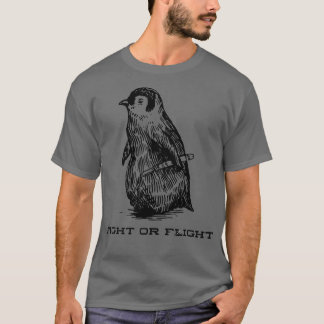 Camiseta Luta ou Voo Engraçados Pinguins