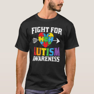 Camiseta Luta Por Sensibilização Autismo Para O Apoio À Con