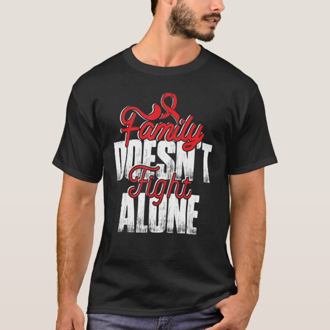 Camiseta Luta Sozinha Contra A Anemia Célula Falsiforme Apo (Frente)