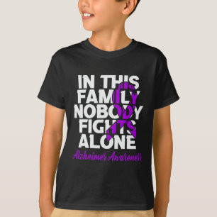 Camiseta Luta Sozinha Nesta Família Alzheimerheimer Awaren