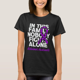 Camiseta Luta Sozinho Nesta Família Alzheimerheimer Conscie
