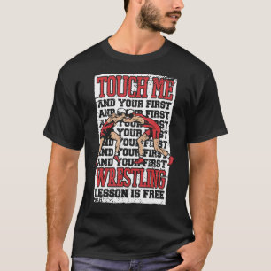 Camiseta Luta Toque em mim e na sua primeira lição de luta