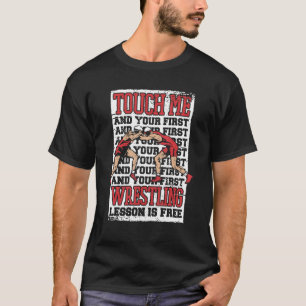 Camiseta Luta Toque em mim e na sua primeira lição de luta