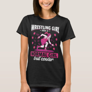 Camiseta Luta Wrestler Luta Girl como um Gi normal