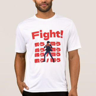 Camiseta Lutador com Estilo de Anime Retro dos Anos 90