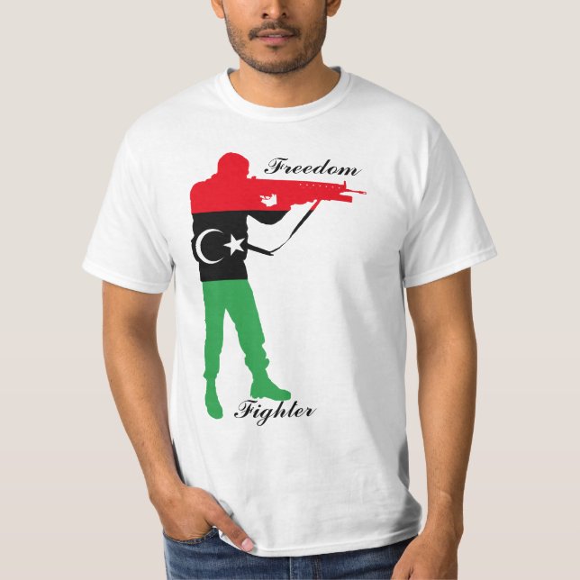 Camiseta Lutador da liberdade de Líbia (Frente)