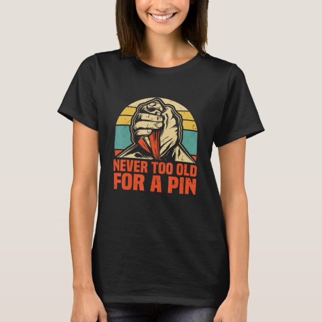 Camiseta Lutador de braço e Luta de braço (Frente)