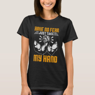 Camiseta Lutador De Braços De Luta De Braço Não Tem Medo De