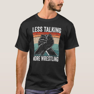 Camiseta Lutador De Braços Menos Conversando Mais Luta De B