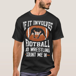 Camiseta Lutador de Futebol Americano Lutador Engraçado