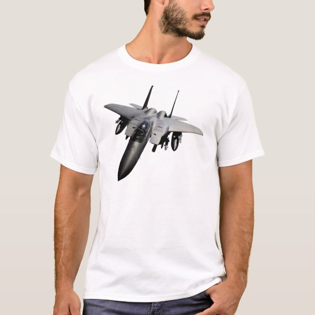 Camiseta Lutador de jato de F-15 Eagle (Frente)