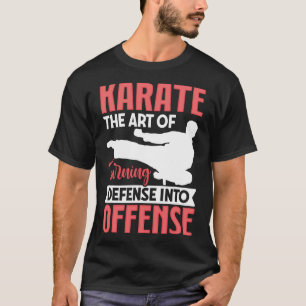 Camiseta lutador de karatê a arte de transformar defesa em