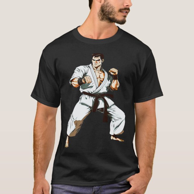 Camiseta lutador de karate Kyokushin Budo (Frente)