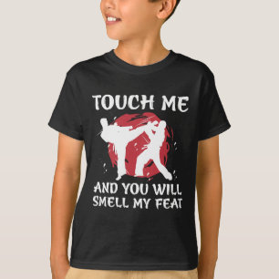 Camiseta lutador de karatê menino juventude homens artes ma
