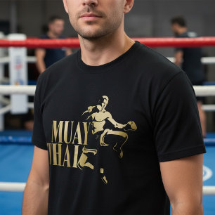 Camiseta Lutador de Muay Thai – Golpe Dourado