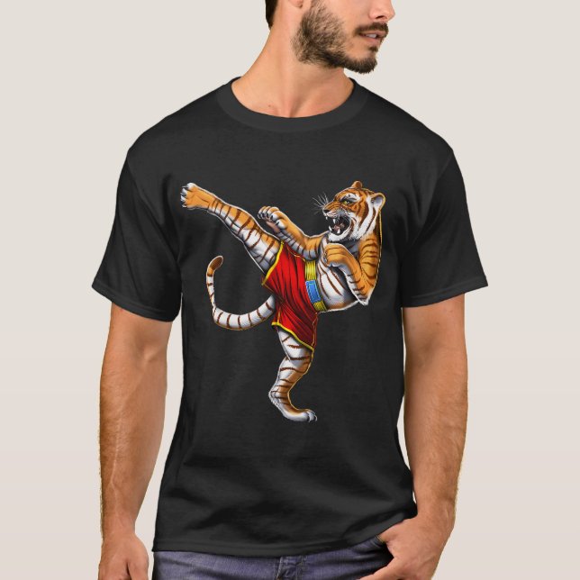 Camiseta lutador de Muay Thai Tiger (Frente)