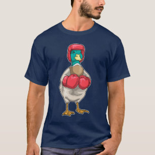 Camiseta Lutador de pato Luvas de boxe Boxe