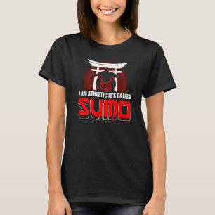 Camiseta Lutador de Sumô Japonês Atlético em Mawashi Torii
