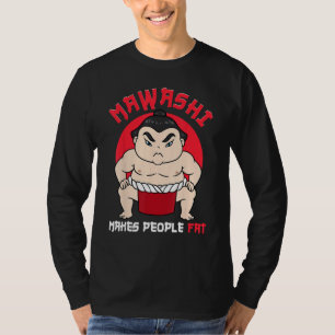 Camiseta Lutador de Sumô Luta de Sumô Mawashi Engorda as Pe