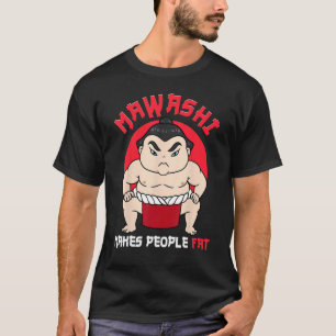 Camiseta Lutador de Sumô Luta de Sumô Mawashi Engorda as Pe