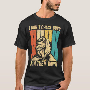 Camiseta Lutador do braço de Luta do braço não persegue os