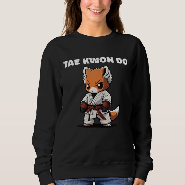 Camiseta Lutador Taekwondo TKD Fox Kid (Frente)