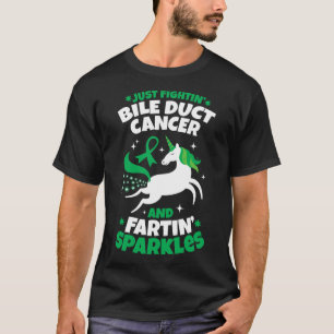 Camiseta Lutando com a Cancer de Dutos Biliares Fazendo o U