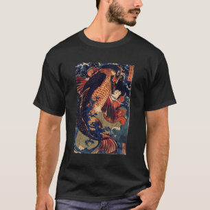 Camiseta Lutando contra a carpa gigante japonesa