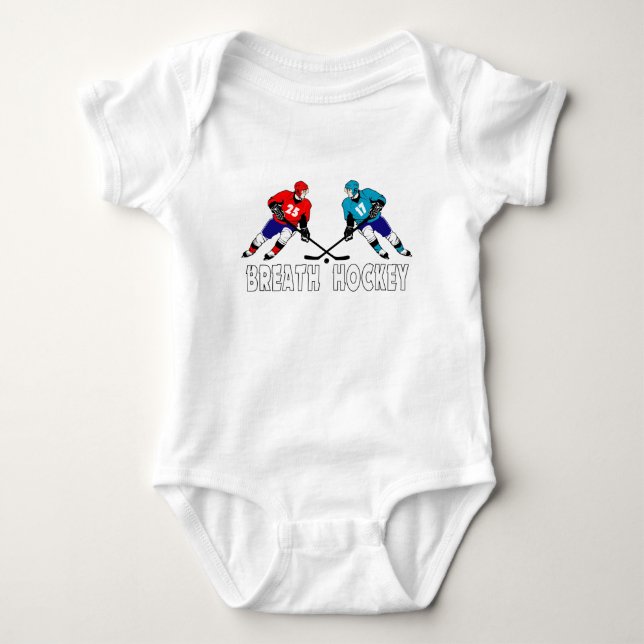 Camiseta Lutando contra jogadores de hóquei (Frente)